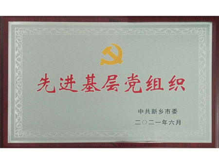 强烈热闹祝福衛輝市化工有限公司党支部荣获“先 进基层党组织”荣誉称号